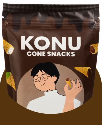 Mixed Flavors Cone Snack