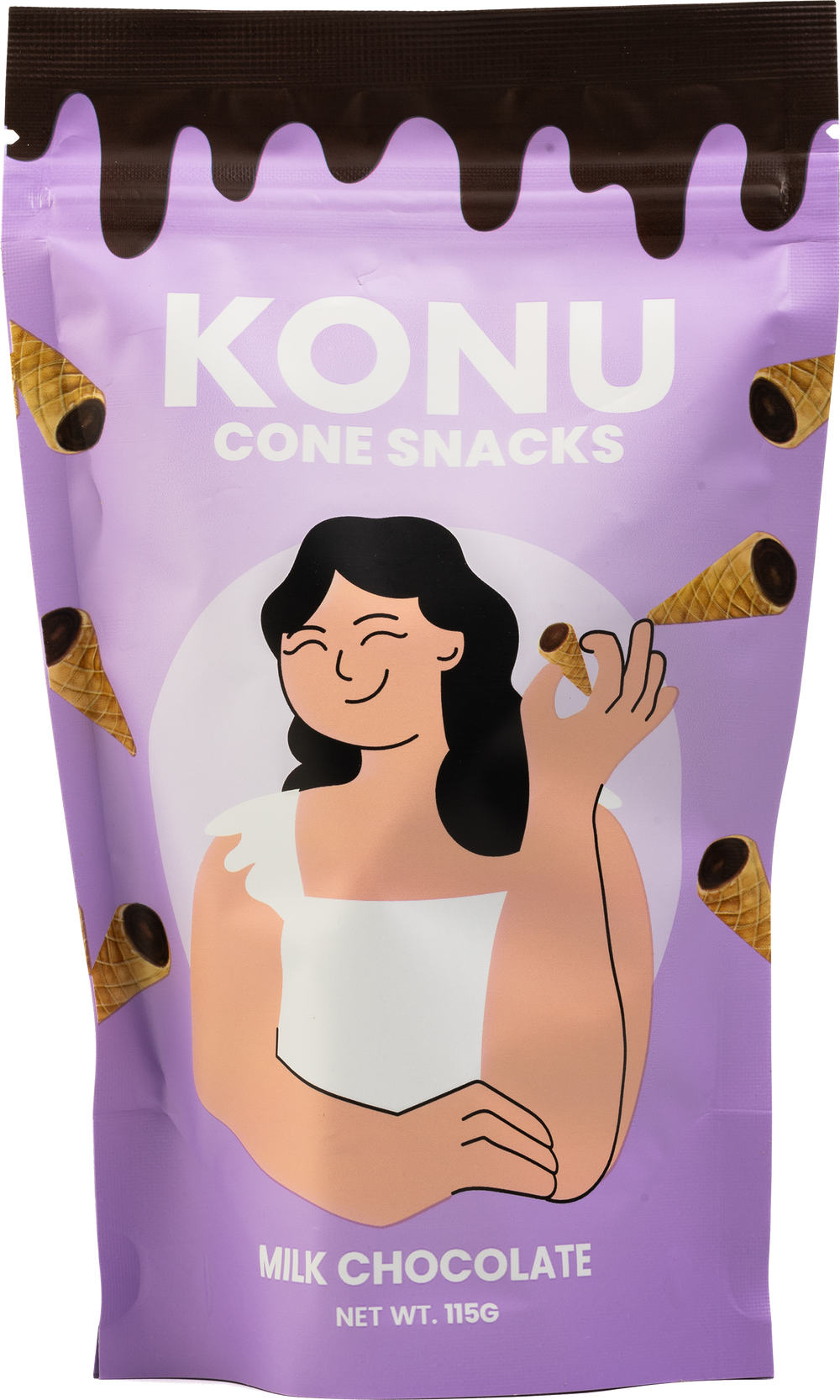Milk Chocolate Cone Snack